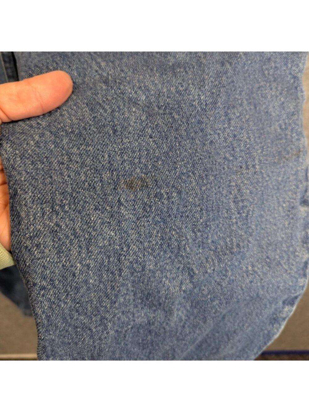 Carhartt Mens Size 36 x 34 Jeans Blue Straight Leg Denim Vintage Style Workwear - Picture 8 of 10